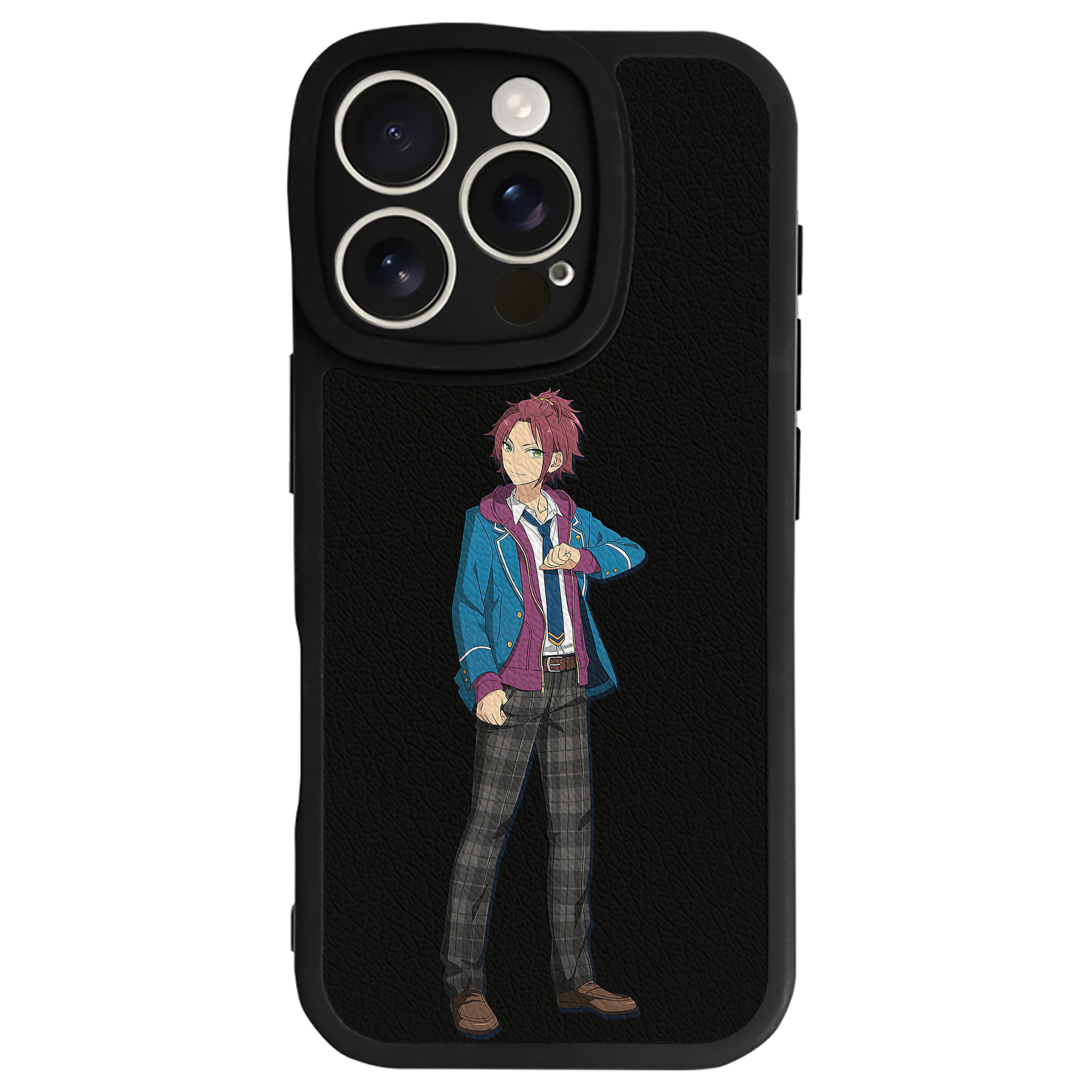 （画像用） あんさんぶるスターズ! Ensemble Stars 【iPhone 16シリーズ対応】シリコンスマホケース（レザー調） 材質：シリコン